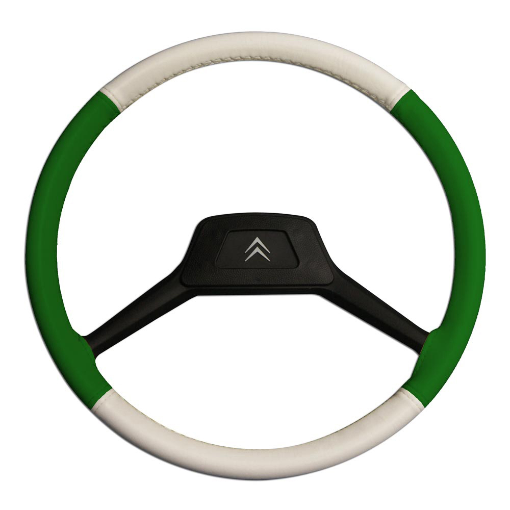 Rivestimento volante (diam. 43 cm) - Bianco e Verde