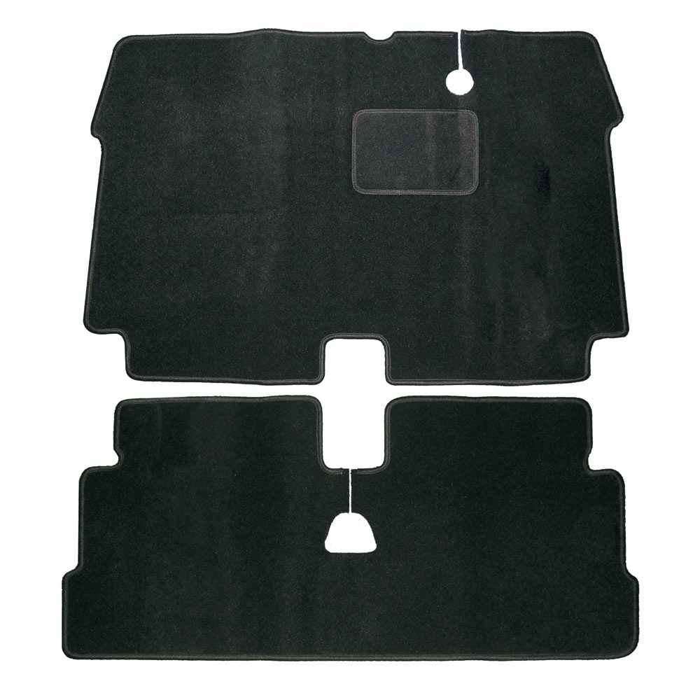 Kit tappeti in moquettes anteriore e post (modello inglese) - Nero